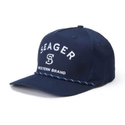 Seager Branded Snapback Hat - Navy