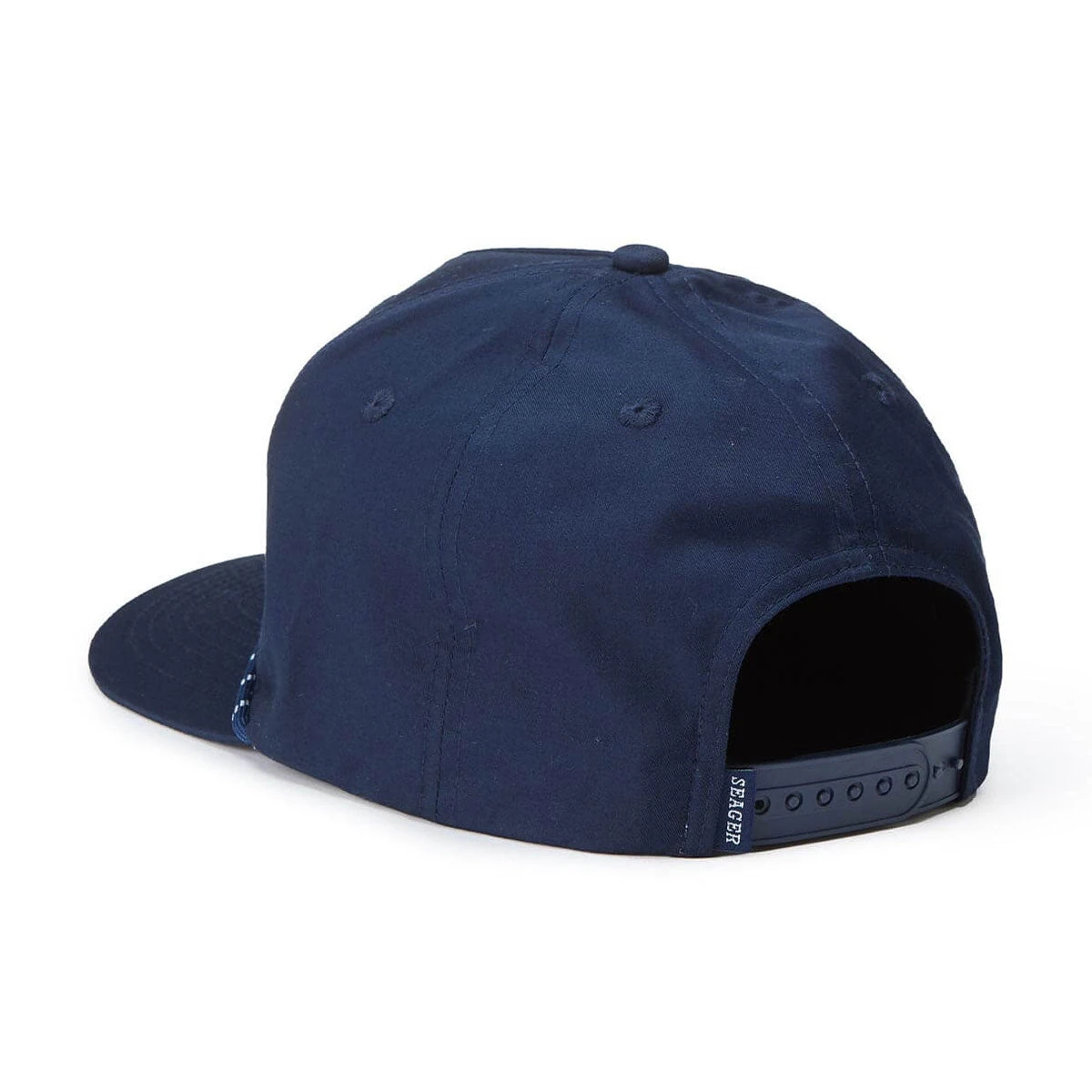 Seager Branded Snapback Hat - Navy 4 Seager Branded Snapback Hat - Navy - Image 2