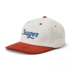 Seager Big Cord Snapback Hat - Red/White/Blue