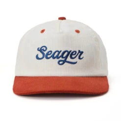 Seager Big Cord Snapback Hat - Red/White/Blue -DADDIES Skate Gear 00840409723427 3