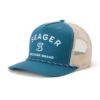 Seager Branded Trucker Snapback Hat - Blue 1 Seager Branded Trucker Snapback Hat - Blue -DADDIES Skate Gear 00840409723441 1