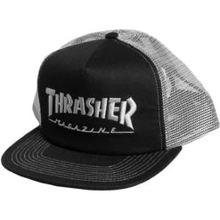 Thrasher Embroidered Logo Hat - Black/Grey