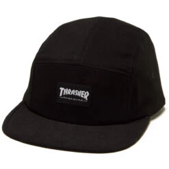 Thrasher Logo 5 Panel Hat - Black