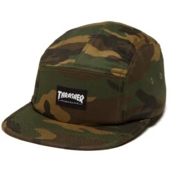 Thrasher Logo 5 Panel Hat - Camo
