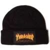 Thrasher Flame Logo Beanie - Black -DADDIES Skate Gear 010202027675 1