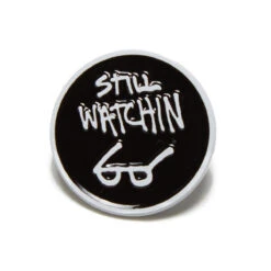 Thrasher Still Watchin Pin - Black