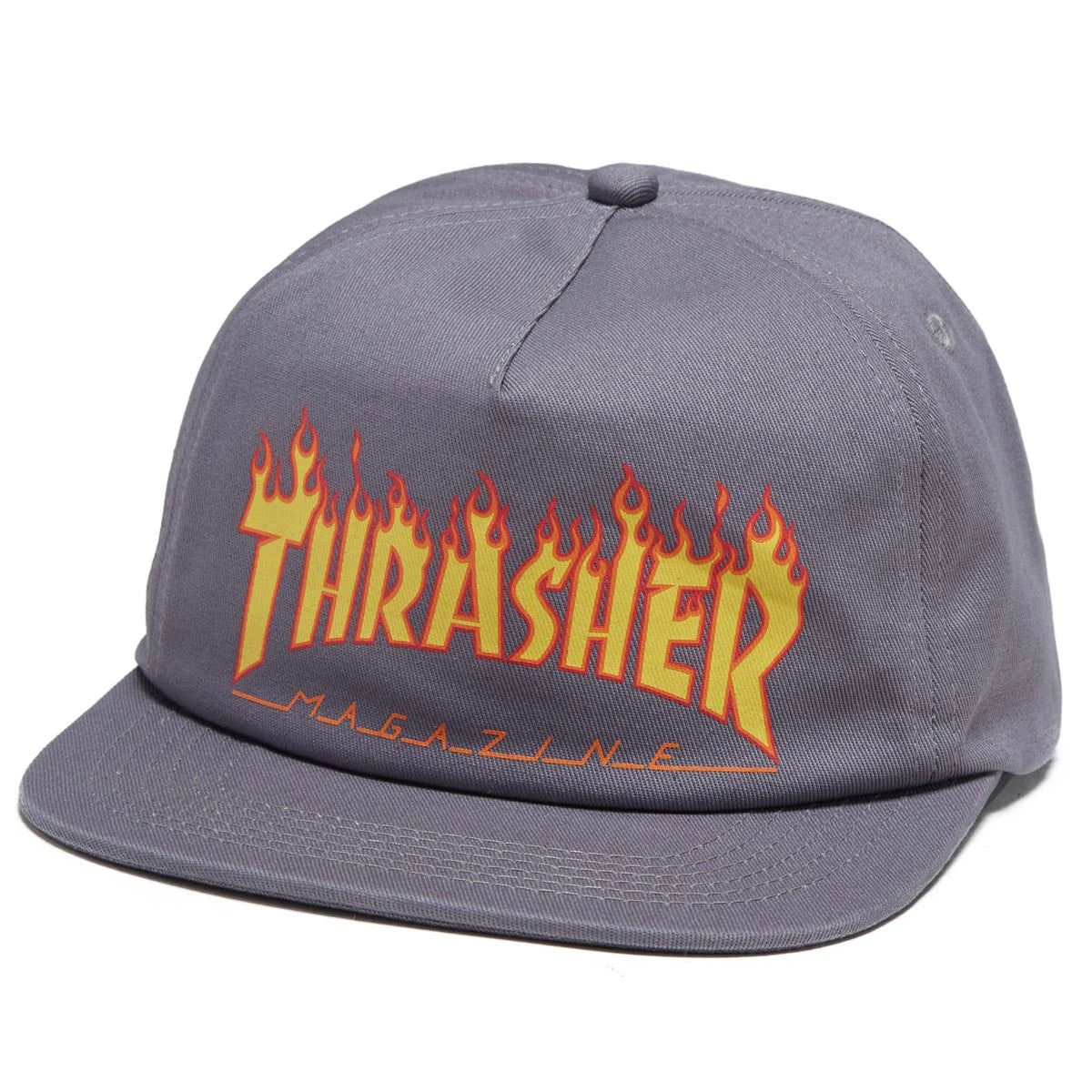 Thrasher Printed Flame Hat - Grey 3 Thrasher Printed Flame Hat - Grey
