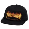 Thrasher Printed Flame Hat - Black 1 Thrasher Printed Flame Hat - Black -DADDIES Skate Gear 010202085217 1