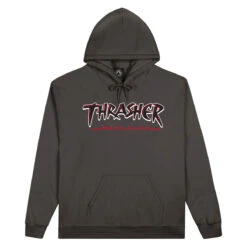 Thrasher Slash Hoodie - Charcoal