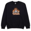 Thrasher Who Cares By Neckface Sweatshirt - Black -DADDIES Skate Gear 010202090341 1