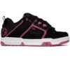 DVS Womens Comanche Shoes - Black/Pink/White/Nubuck