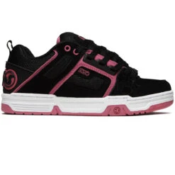 DVS Womens Comanche Shoes - Black/Pink/White/Nubuck