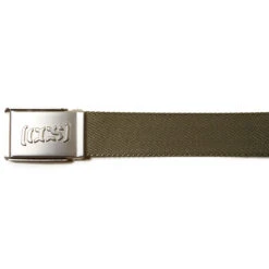 CCS Silver Logo Buckle Belt - Olive -DADDIES Skate Gear 11 14 2213005