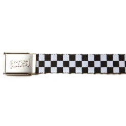 CCS Silver Logo Buckle Belt - Checkerboard -DADDIES Skate Gear 11 14 2213032