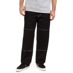 CCS Double Knee Original Relaxed Canvas Pants - Black/White