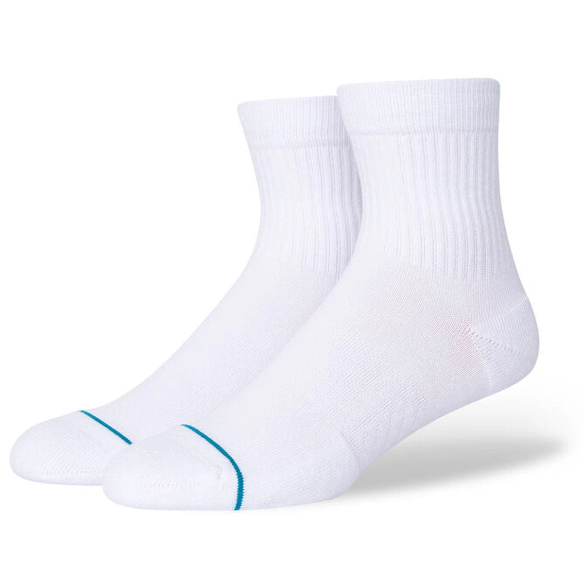 Stance Icon Quarter 3 Pack Socks - White 3 Stance Icon Quarter 3 Pack Socks - White