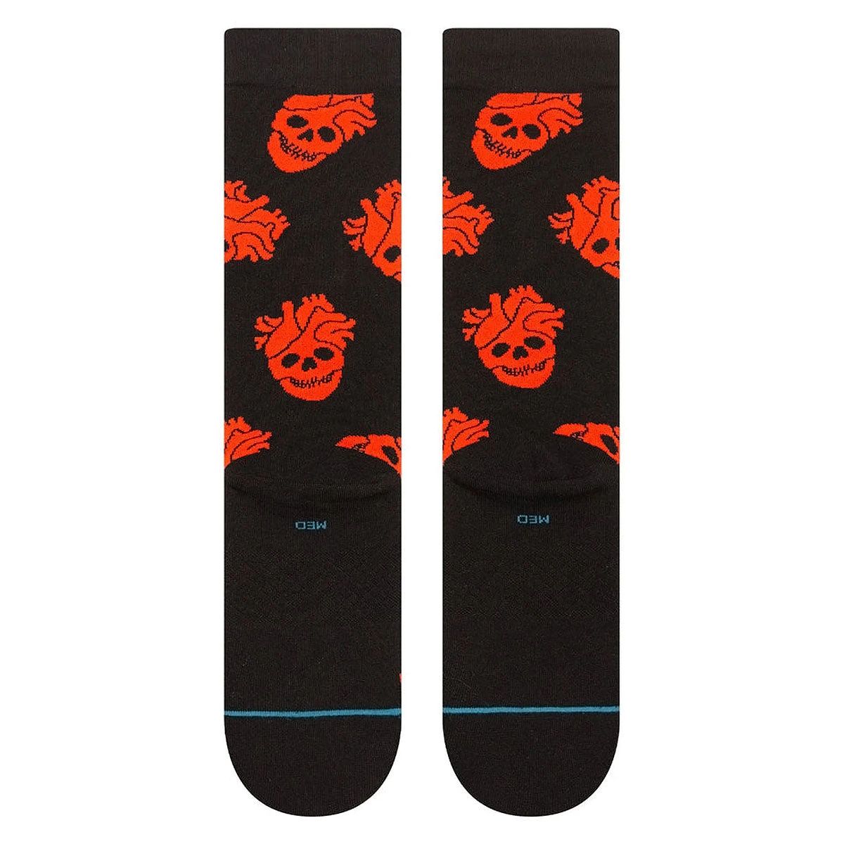 Stance Fallin In Skull Crew Socks - Black 5 Stance Fallin In Skull Crew Socks - Black - Image 3