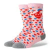 Stance Hearted Crew Socks - Pink -DADDIES Skate Gear 190107612456 1