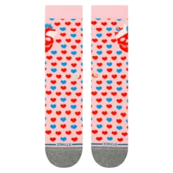 Stance Hearted Crew Socks - Pink -DADDIES Skate Gear 190107612456 2