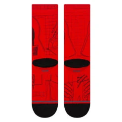 Stance Vader Sw Crew Socks - Red -DADDIES Skate Gear 190107612593 3