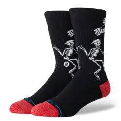 Stance Skelly Dancing Crew Socks - Black