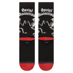 Stance Skelly Dancing Crew Socks - Black -DADDIES Skate Gear 190107613217 3