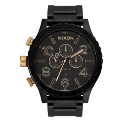Nixon 51-30 Chrono 2024 Watch - Matte Black/Gold