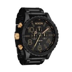 Nixon 51-30 Chrono 2024 Watch - Matte Black/Gold 9 Nixon 51-30 Chrono 2024 Watch - Matte Black/Gold -DADDIES Skate Gear 191973296979 3 02a6c86e 3139 45f8 9dfa 5830386bde22