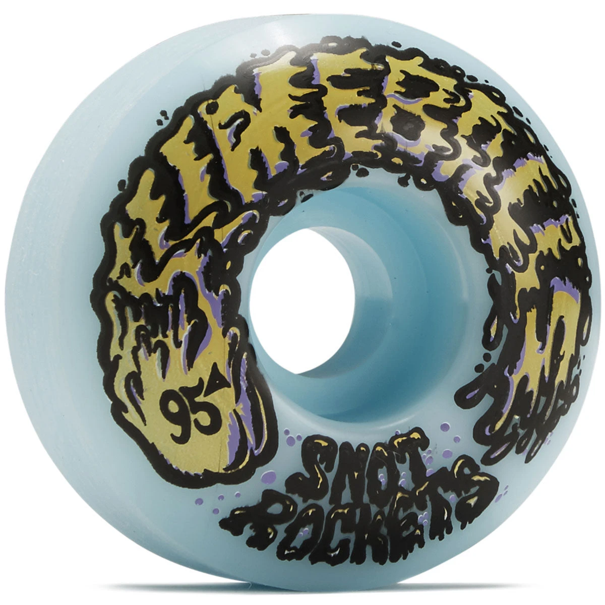 Slime Balls Snot Rockets 95a Skateboard Wheels - Pastel Blue - 53mm 3 Slime Balls Snot Rockets 95a Skateboard Wheels - Pastel Blue - 53mm