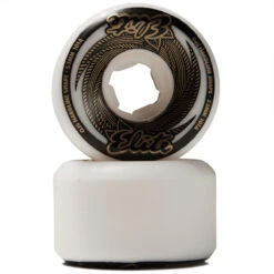 OJ Elite Hardline 101a Skateboard Wheels - White/Gold - 53mm -DADDIES Skate Gear 193172329328 2