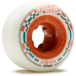 Ricta Asta Cores Round 99a Skateboard Wheels - White - 53mm