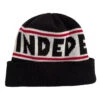 Independent Bar Logo Long Shoreman Beanie - Black/Red -DADDIES Skate Gear 193172460663 1