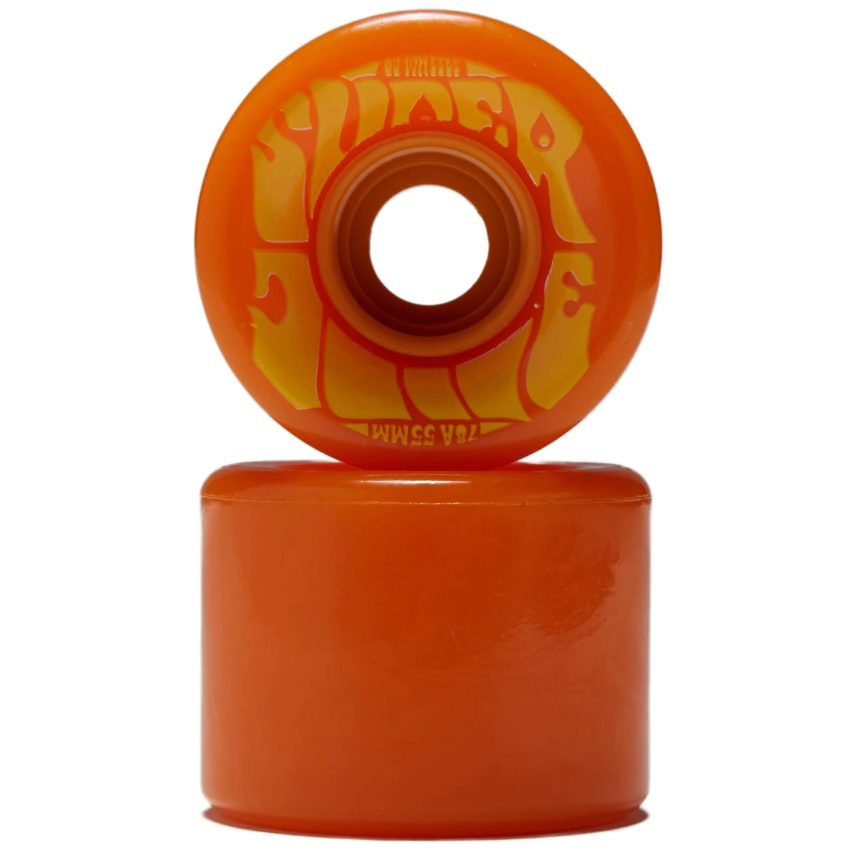 OJ Mini Super Juice 78a Skateboard Wheels - Orange/Yellow - 55mm 4 OJ Mini Super Juice 78a Skateboard Wheels - Orange/Yellow - 55mm - Image 2