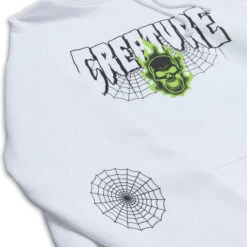 Creature Bonehead 2 Relic Hoodie - White -DADDIES Skate Gear 193172532155 4