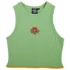 Santa Cruz Womens Ringed Arrangement Cropped Muscle Tank Top - Fern -DADDIES Skate Gear 193172537310 1