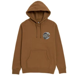 Santa Cruz Wave Dot Hoodie - Saddle/Dark Grey