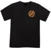 Santa Cruz Womens Flame Ringed Dot T-Shirt - Black -DADDIES Skate Gear 193172541164 1