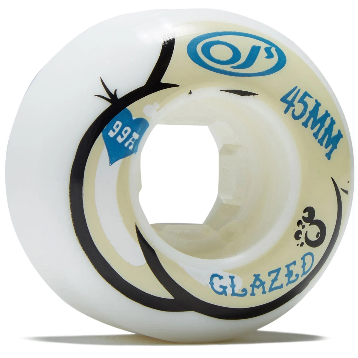 OJ Lil Dough Butts Mini Chubbies 99a Skateboard Wheels - White - 45mm 3 OJ Lil Dough Butts Mini Chubbies 99a Skateboard Wheels - White - 45mm