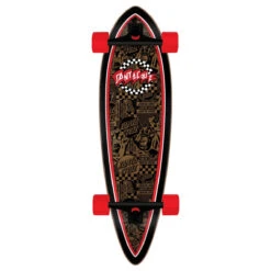 Santa Cruz Banner Check Route Pintail Cruzer Skateboard Complete - 9.20"