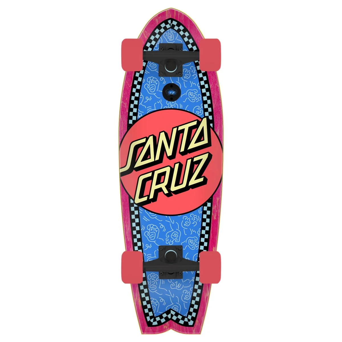 Santa Cruz Contour Hand Repeat Dot Shark Pre-Built Cruiser Complete - 8.81" 3 Santa Cruz Contour Hand Repeat Dot Shark Pre-Built Cruiser Complete - 8.81"