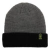 Creature Bonehead Label Long Shoreman Beanie - Black/Grey 1 Creature Bonehead Label Long Shoreman Beanie - Black/Grey -DADDIES Skate Gear 193172543359 1