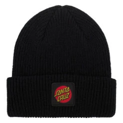 Santa Cruz Cruz Label Long Shoreman Beanie - Black