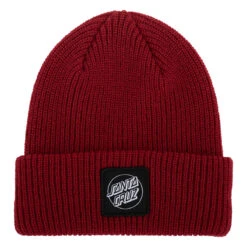 Santa Cruz Cruz Label Long Shoreman Beanie - Burgundy