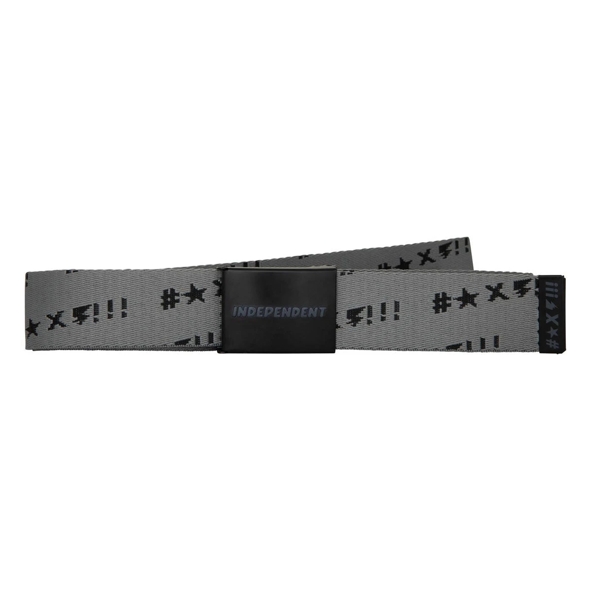 Independent Exclamation Web Belt - Black 3 Independent Exclamation Web Belt - Black