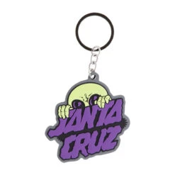 Santa Cruz Knibbs Alien Stacked Strip Keychain - Purple
