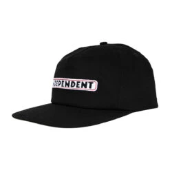 Independent Bar Logo Snapback Hat - Black