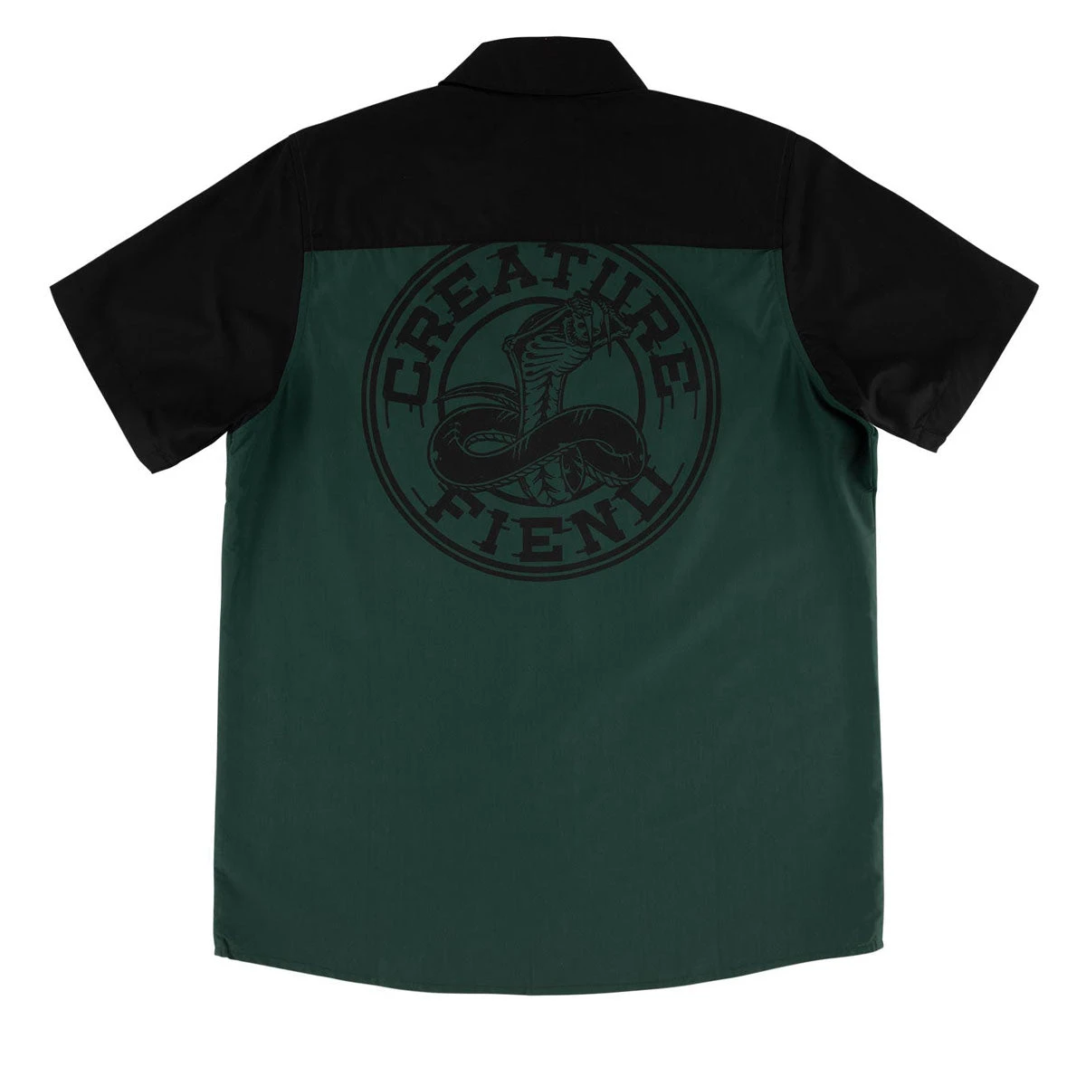 Creature Strikefast Mechanic Top Shirt - Black/Dark Green 4 Creature Strikefast Mechanic Top Shirt - Black/Dark Green - Image 2