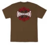 Independent Rose Span T-Shirt - Dark Chocolate 2 Independent Rose Span T-Shirt - Dark Chocolate -DADDIES Skate Gear 193172551545 1