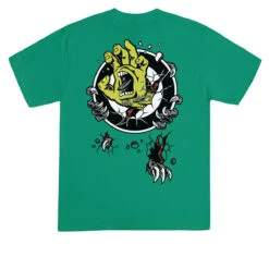 Santa Cruz Roskopp Screaming Target T-Shirt - Kelly