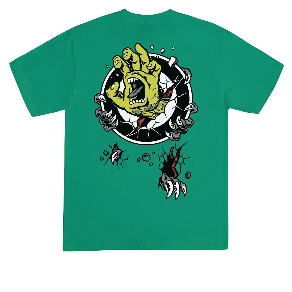 Santa Cruz Roskopp Screaming Target T-Shirt - Kelly 3 Santa Cruz Roskopp Screaming Target T-Shirt - Kelly
